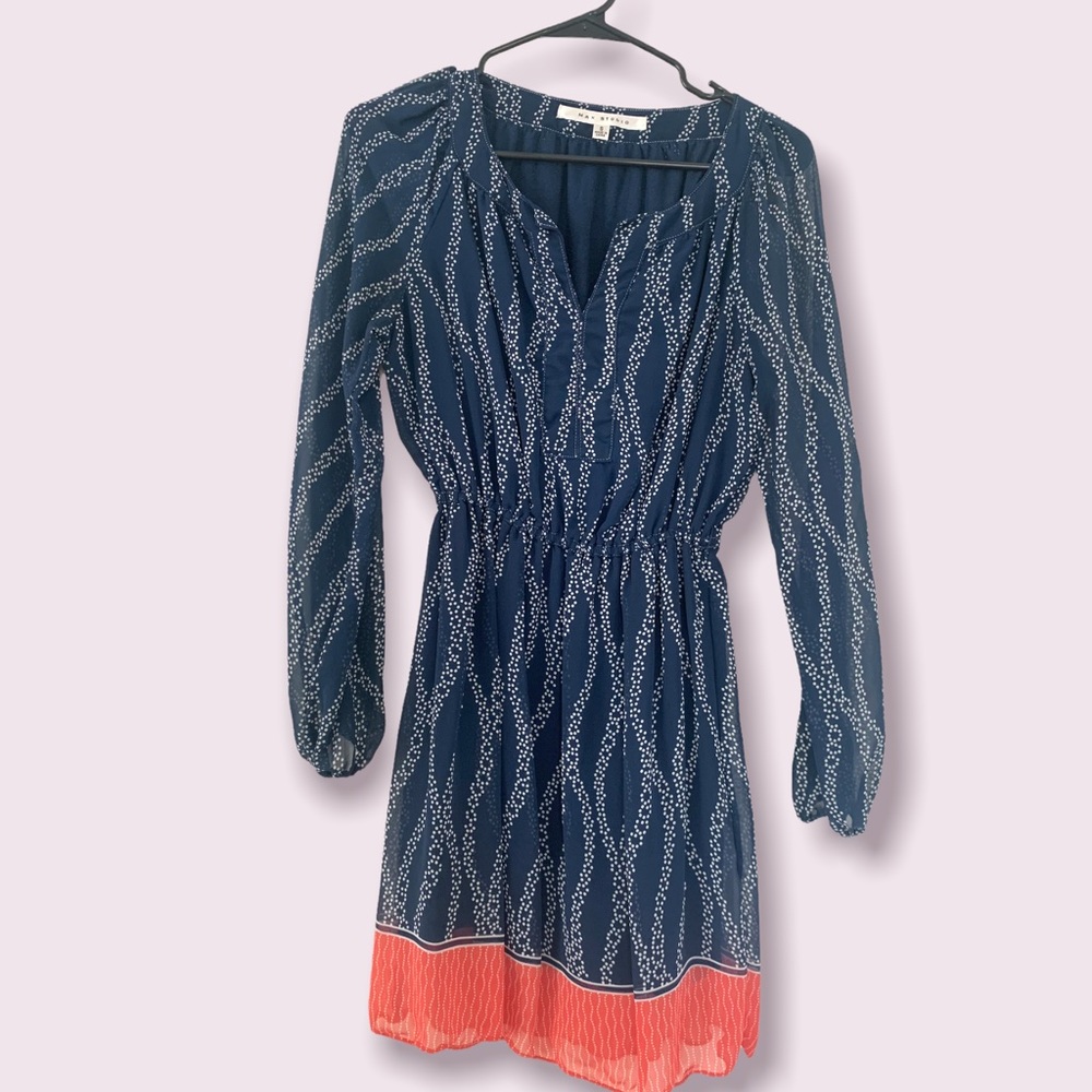 Max Studio Long sleeve midi dress.